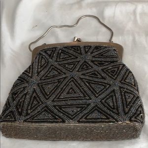 Beaded evening purse.